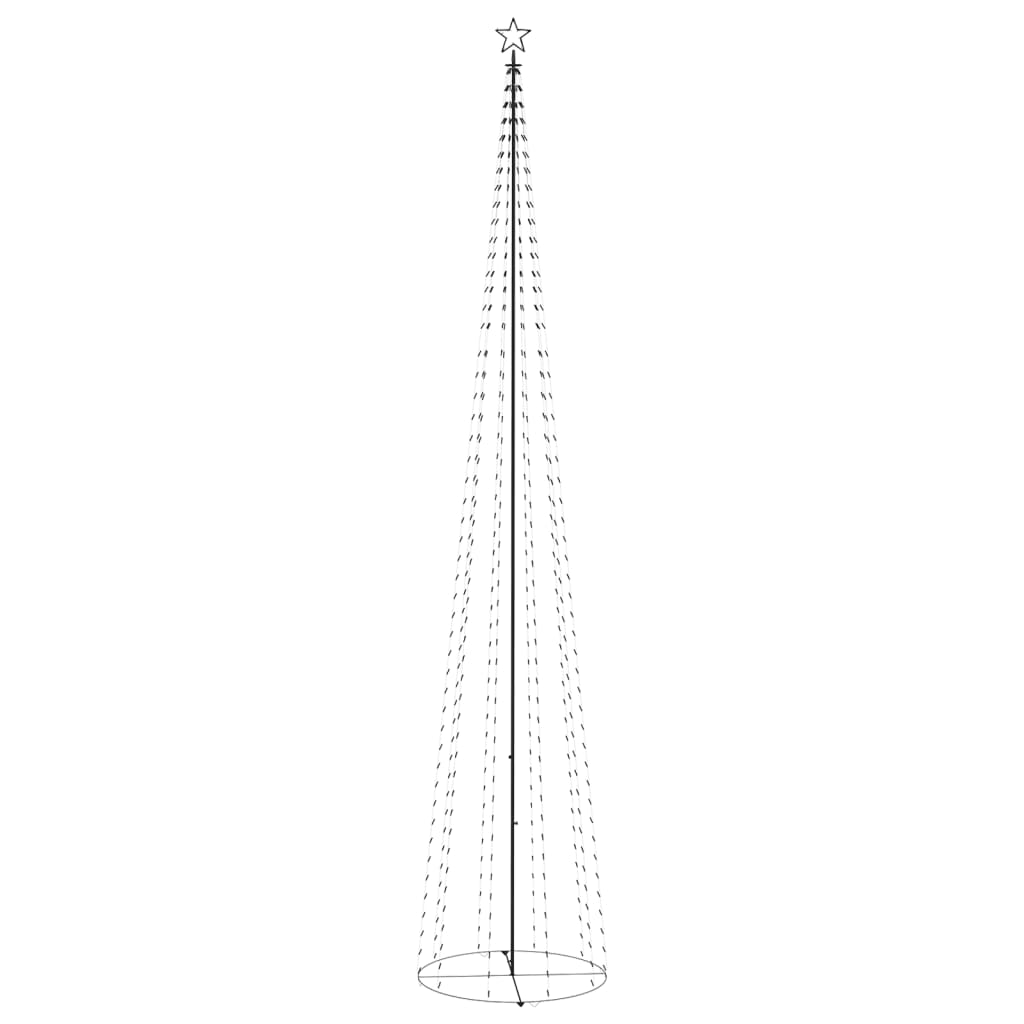 8720286443385_a_en_hd_1 vidaXL Christmas Cone Tree 752 Cold White LEDs Decoration 160x500 cm - Image 2
