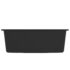 vidaXL Kitchen Sink with Overflow Hole Black Granite - Image 4
