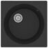 vidaXL Kitchen Sink with Overflow Hole Black Granite - Image 3