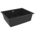 vidaXL Kitchen Sink with Overflow Hole Black Granite - Image 3