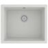 vidaXL Kitchen Sink with Overflow Hole White Granite - Image 2