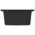 vidaXL Kitchen Sink with Overflow Hole Black Granite - Image 4
