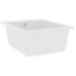 vidaXL Kitchen Sink with Overflow Hole White Granite - Image 3