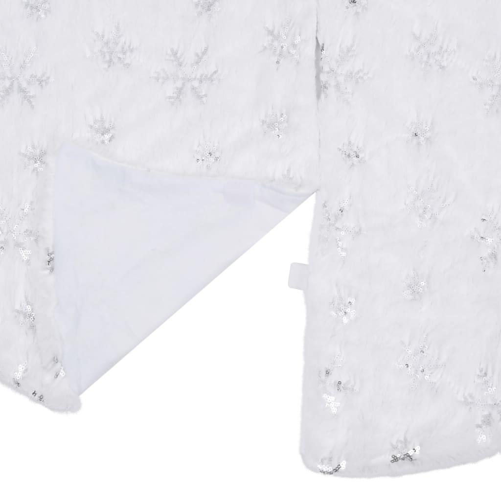 8720286445839_g_en_hd_1 vidaXL Luxury Christmas Tree Skirt White 150 cm Faux Fur - Image 3