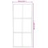 vidaXL Sliding Door ESG Glass and Aluminium 90x205 cm Black - Image 7