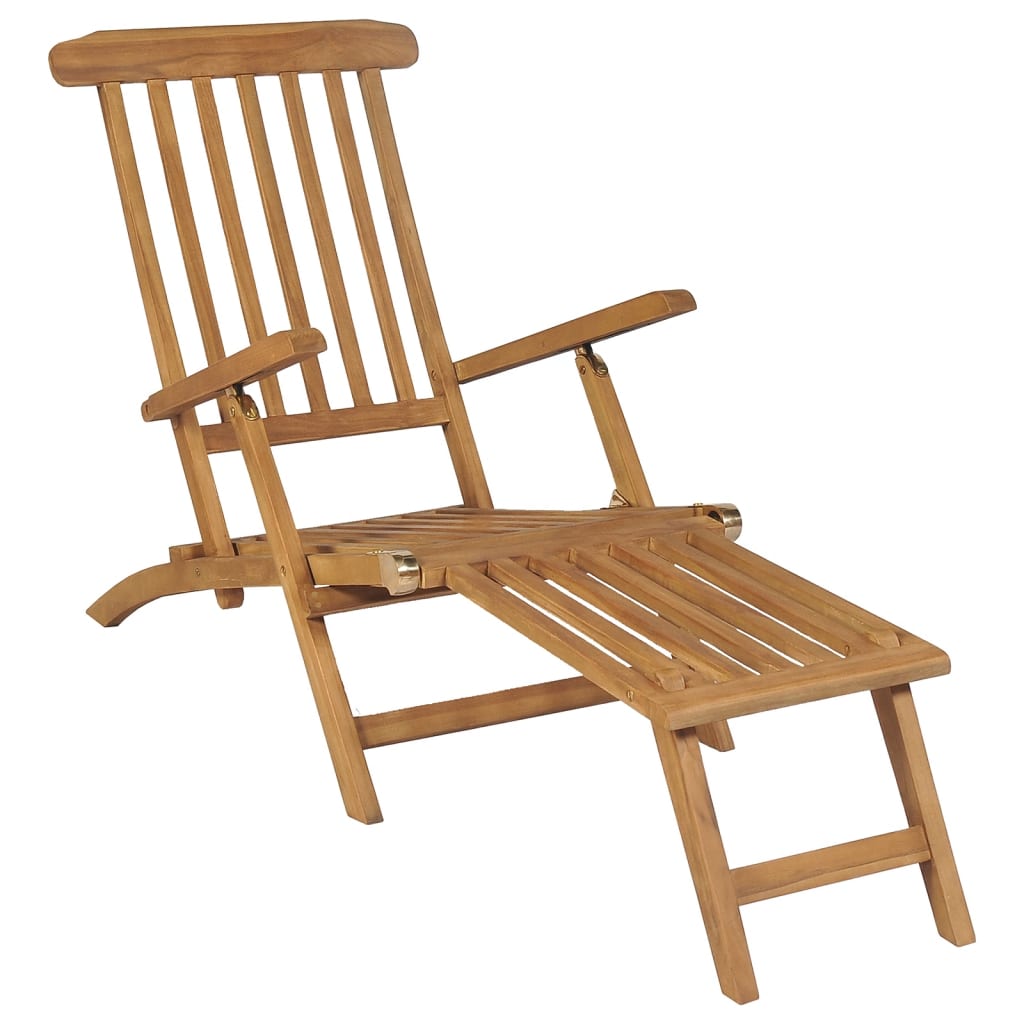 8720286450604_g_en_hd_1 vidaXL Deck Chairs with Footrests 2 pcs Solid Teak Wood - Image 2