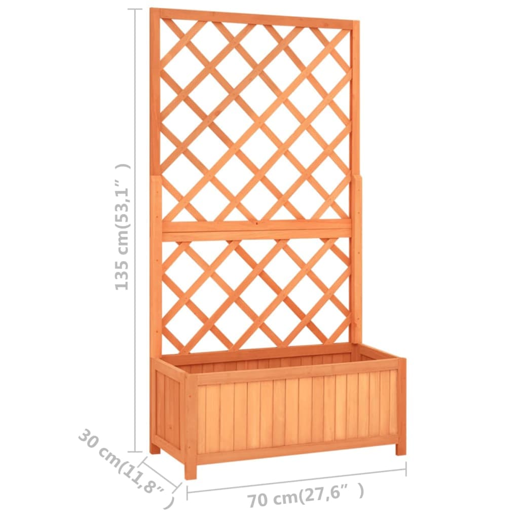 8720286452530_g_en_hd_6 vidaXL Garden Trellis Planter Brown 70x30x135 cm Solid Firwood - Image 7