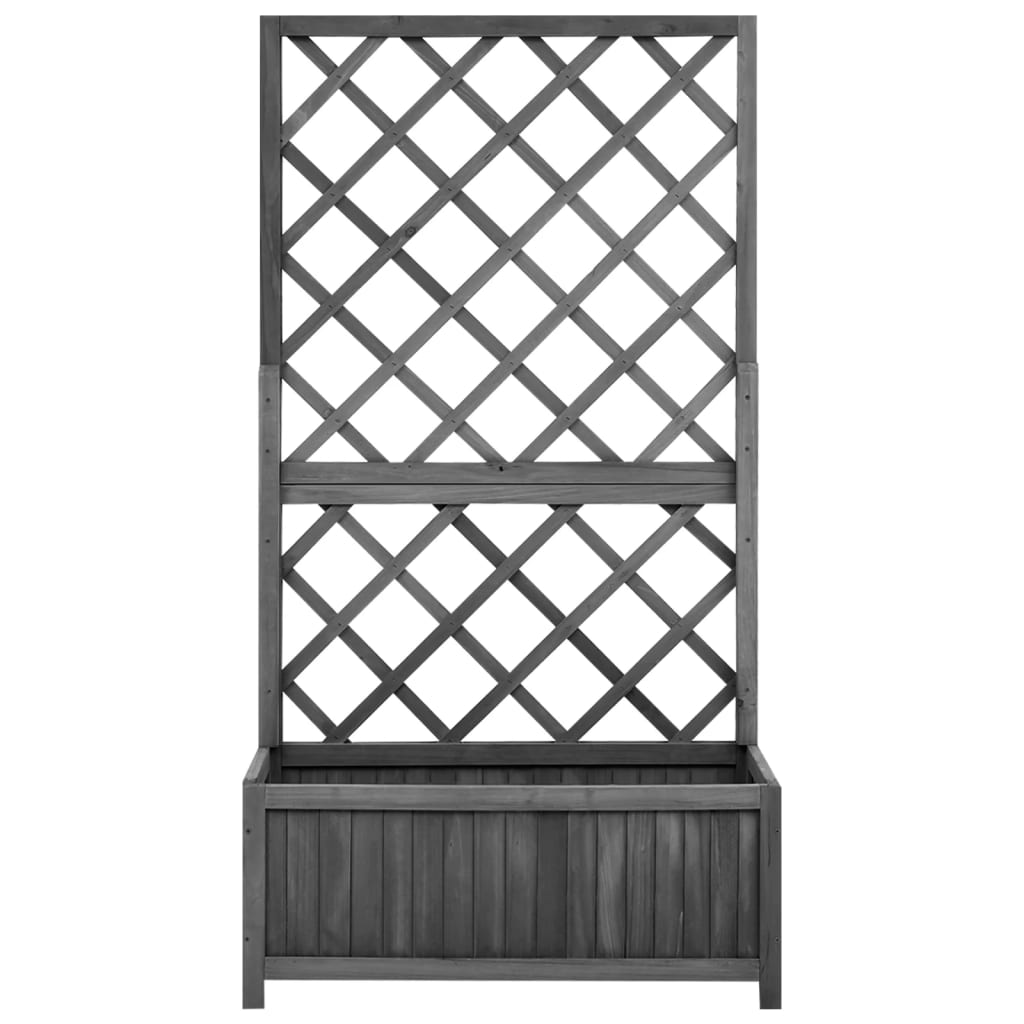 8720286452547_g_en_hd_1 vidaXL Garden Trellis Planter Black 70x30x135 cm Solid Firwood - Image 2