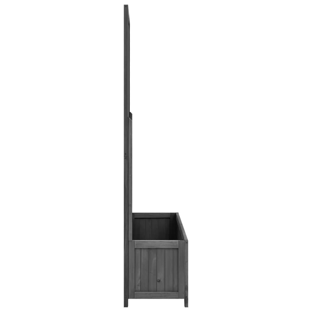 8720286452547_g_en_hd_2 vidaXL Garden Trellis Planter Black 70x30x135 cm Solid Firwood - Image 3