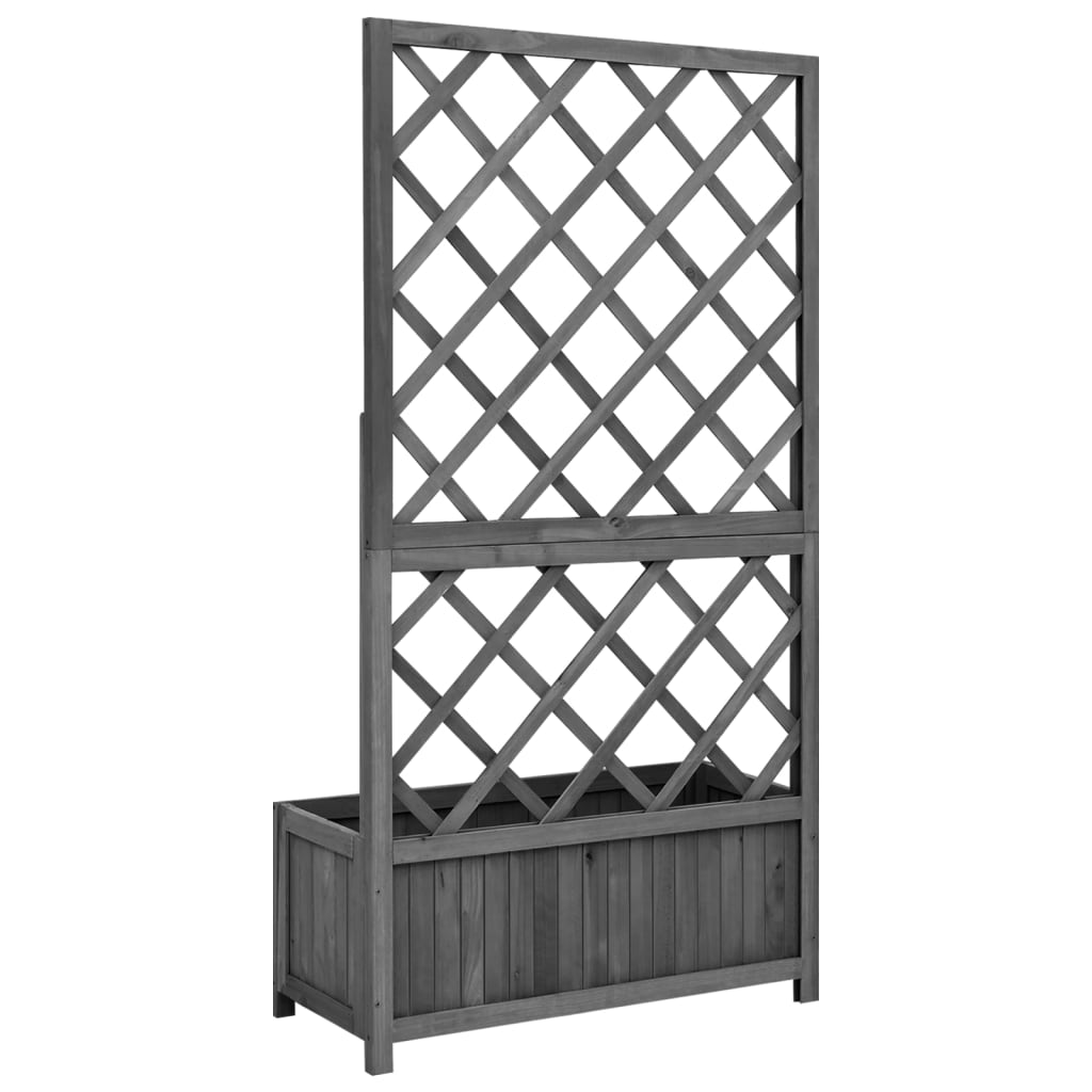 8720286452547_g_en_hd_3 vidaXL Garden Trellis Planter Black 70x30x135 cm Solid Firwood - Image 4