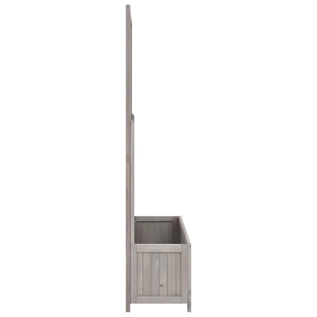 8720286452738_g_en_hd_2 vidaXL Garden Trellis Planter Grey 70x30x135 cm Solid Firwood - Image 3