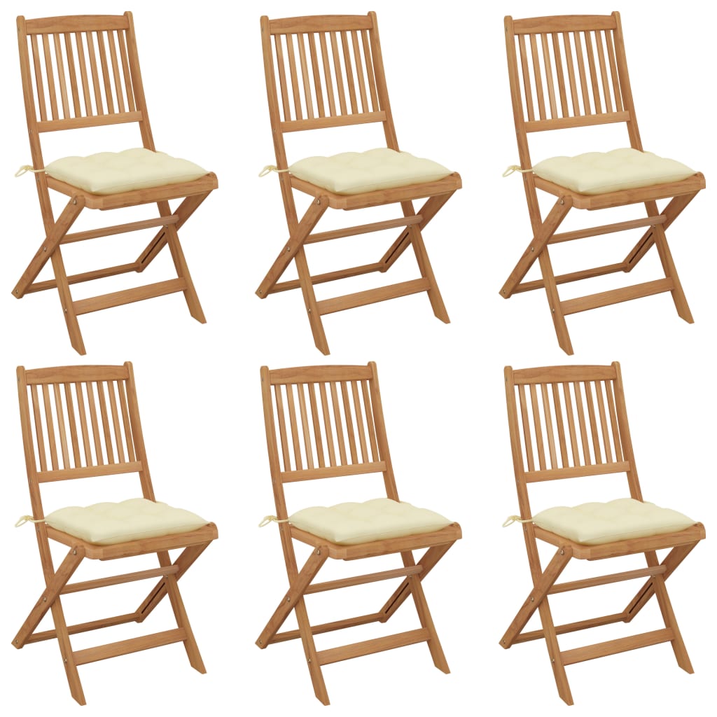 8720286459935_a_en_hd_1 vidaXL Folding Garden Chairs 6 pcs with Cushions Solid Acacia Wood - Image 1