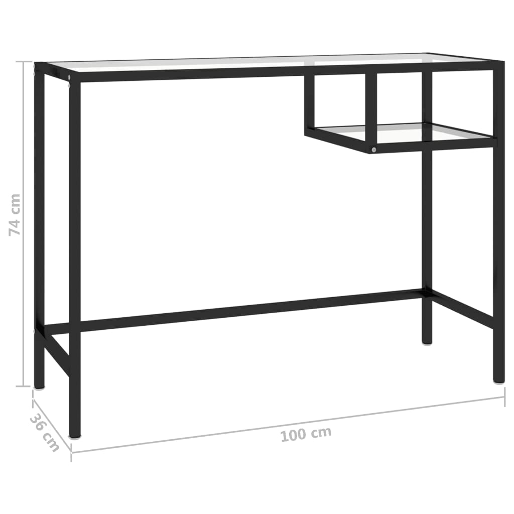 8720286462188_g_en_hd_5 vidaXL Computer Desk Transparent 100x36x74 cm Glass - Image 8