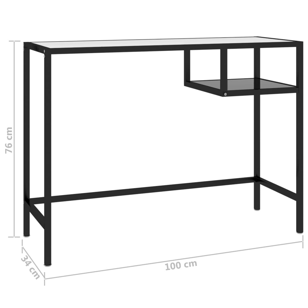 8720286462195_g_en_hd_5 vidaXL Computer Desk Black 100x36x74 cm Glass - Image 8