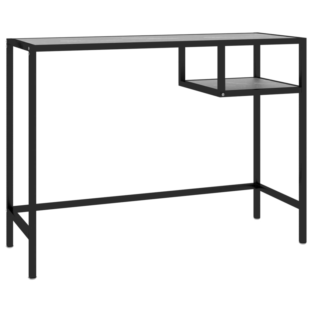 8720286462201_a_en_hd_1 vidaXL Computer Desk Black Marble 100x36x74 cm Tempered Glass - Image 2