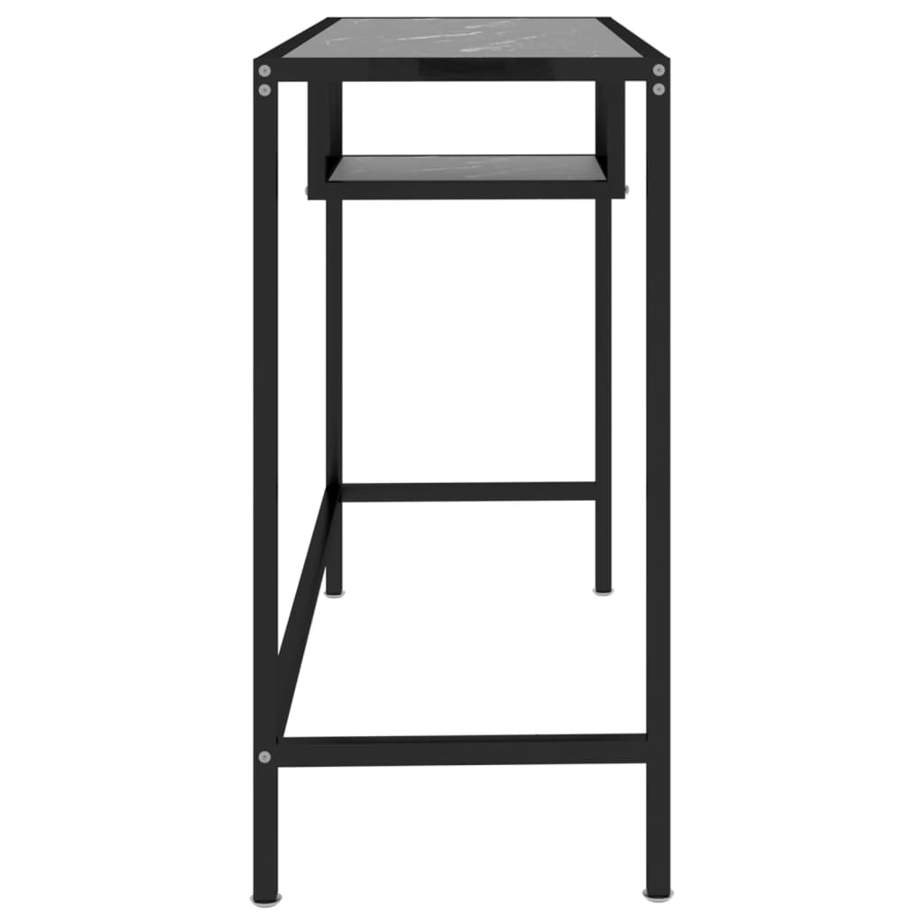8720286462201_g_en_hd_2 vidaXL Computer Desk Black Marble 100x36x74 cm Tempered Glass - Image 5