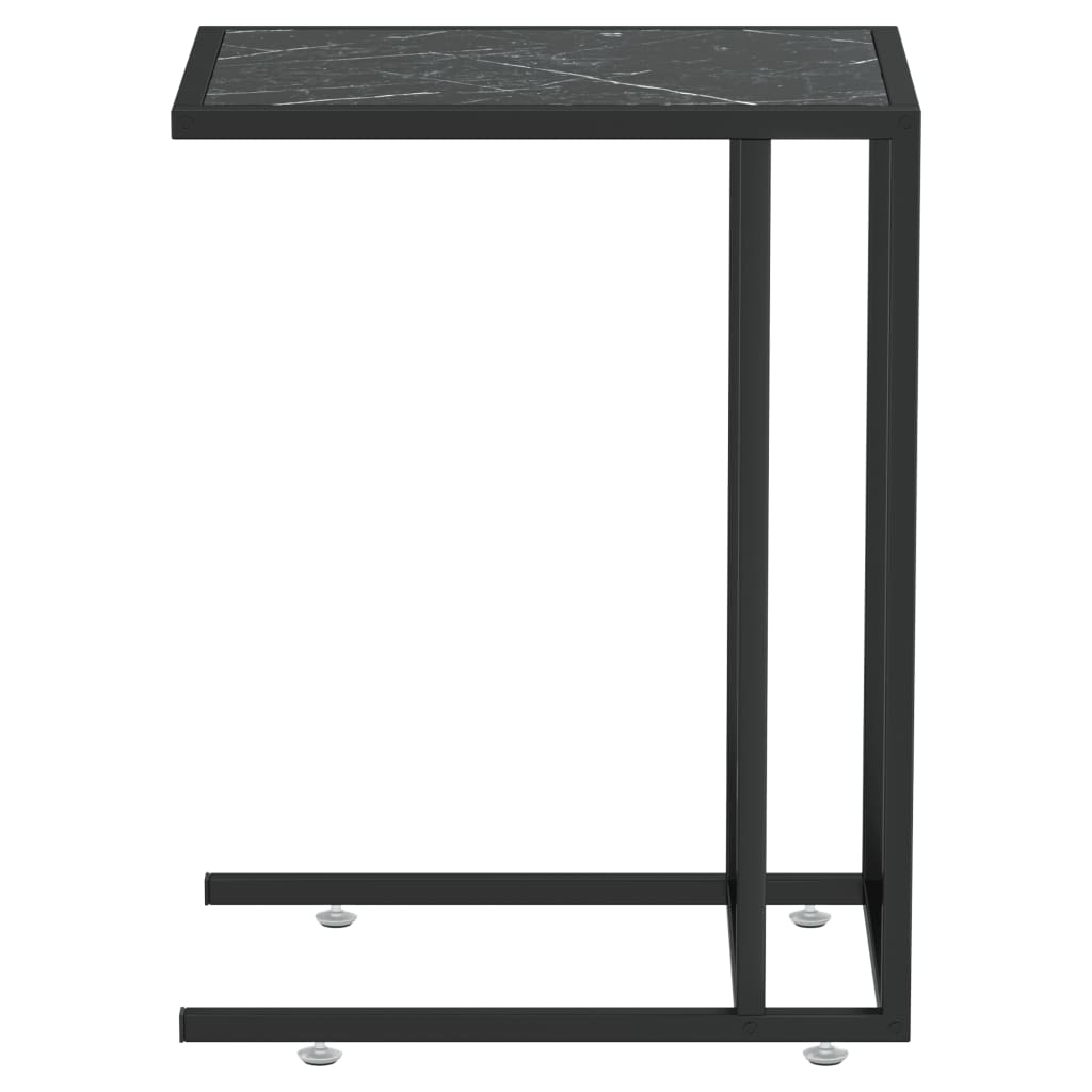 8720286462485_g_en_hd_2 vidaXL Computer Side Table Black Marble 50x35x65 cm Tempered Glass - Image 4