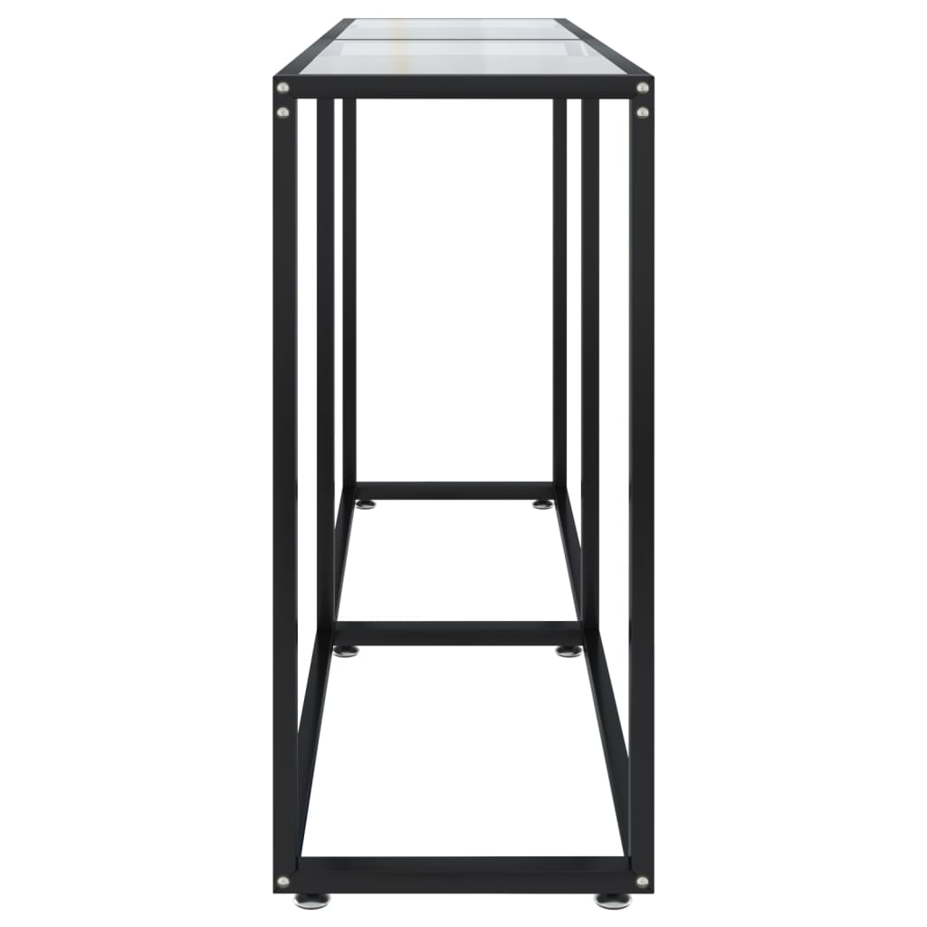 8720286462713_g_en_hd_2 vidaXL Console Table Transparent 140x35x75.5cm Tempered Glass - Image 5