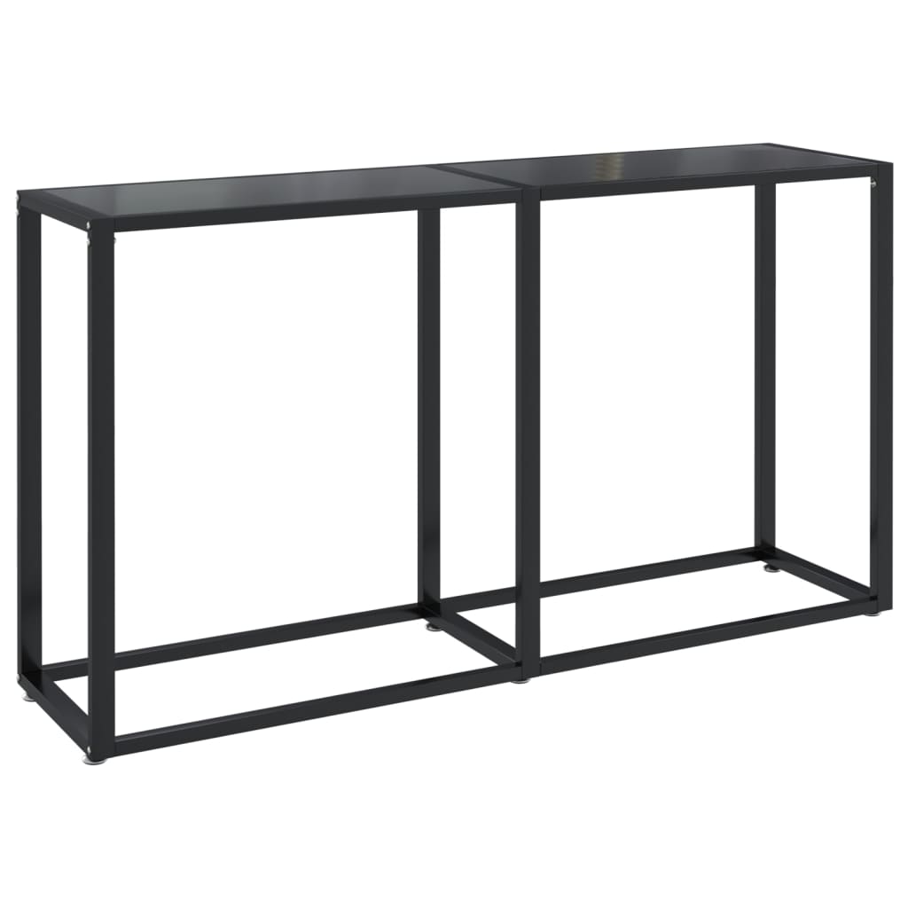 8720286462720_a_en_hd_1 vidaXL Console Table Black 140x35x75.5cm Tempered Glass - Image 2