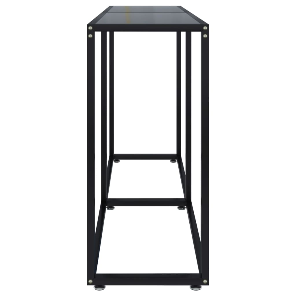 8720286462720_g_en_hd_2 vidaXL Console Table Black 140x35x75.5cm Tempered Glass - Image 5