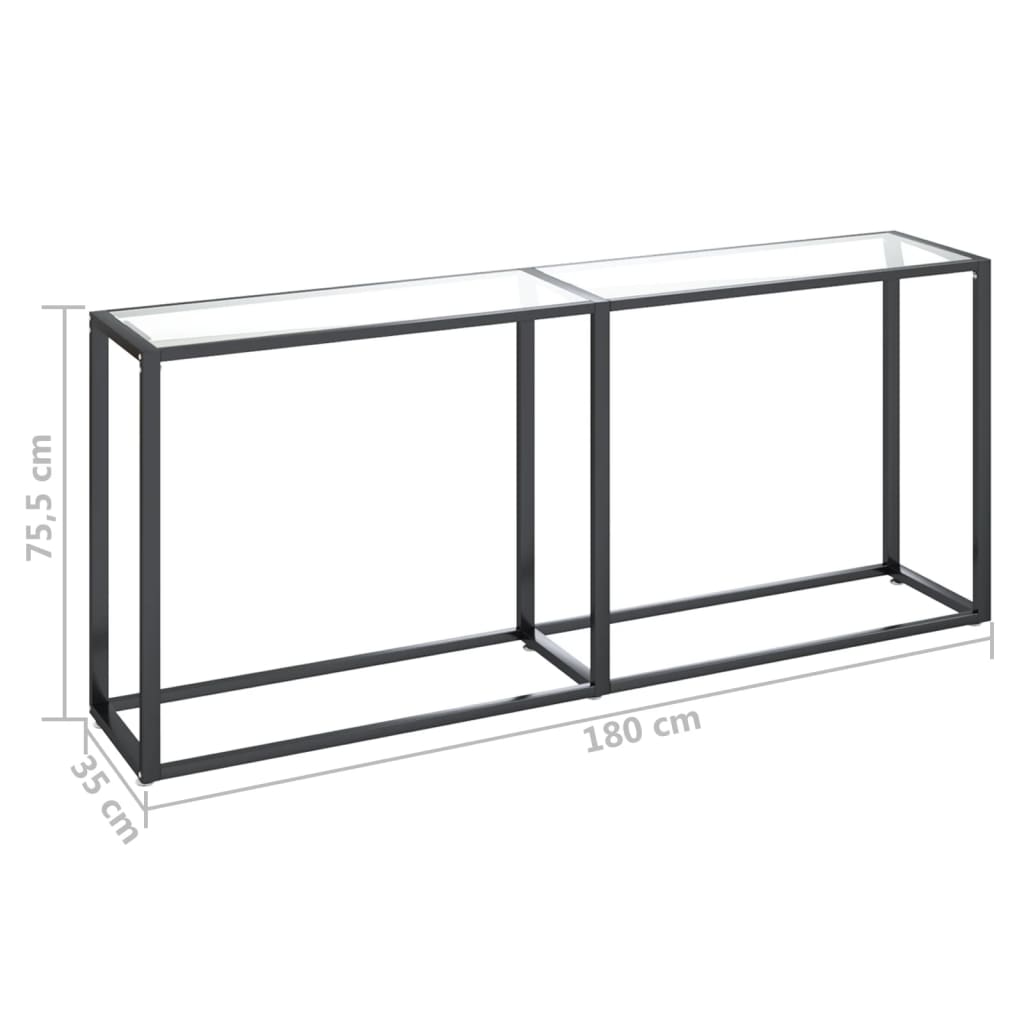 8720286462799_g_en_hd_4 vidaXL Console Table Transparent 180x35x75.5cm Tempered Glass - Image 7
