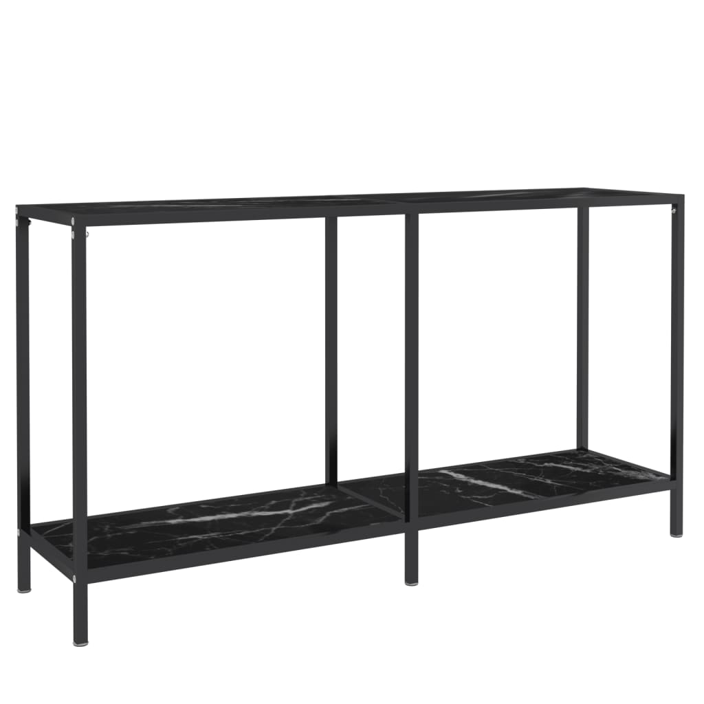8720286462942_a_en_hd_1 vidaXL Console Table Black 140x35x75.5 cm Tempered Glass - Image 2