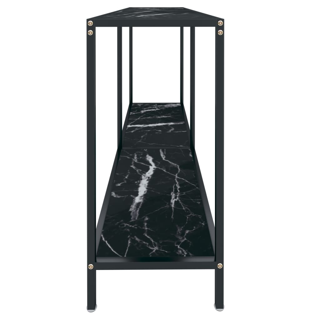 8720286462942_g_en_hd_2 vidaXL Console Table Black 140x35x75.5 cm Tempered Glass - Image 5