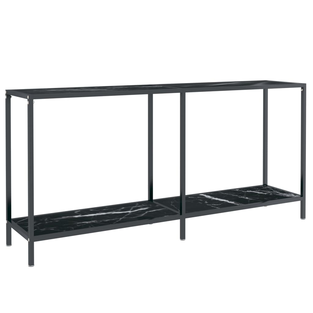 8720286462980_a_en_hd_1 vidaXL Console Table Black 160x35x75.5 cm Tempered Glass - Image 2