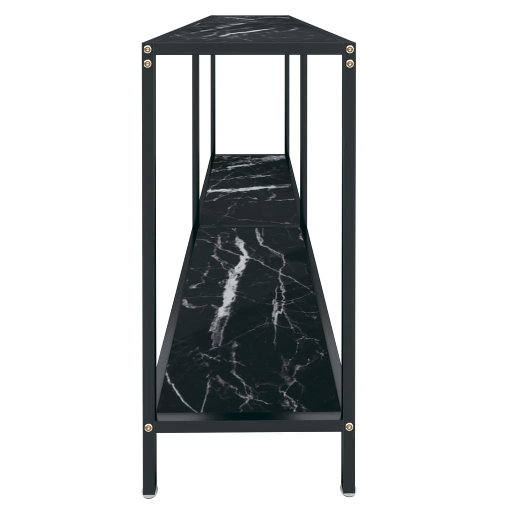 8720286462980_g_en_hd_2 vidaXL Console Table Black 160x35x75.5 cm Tempered Glass - Image 5