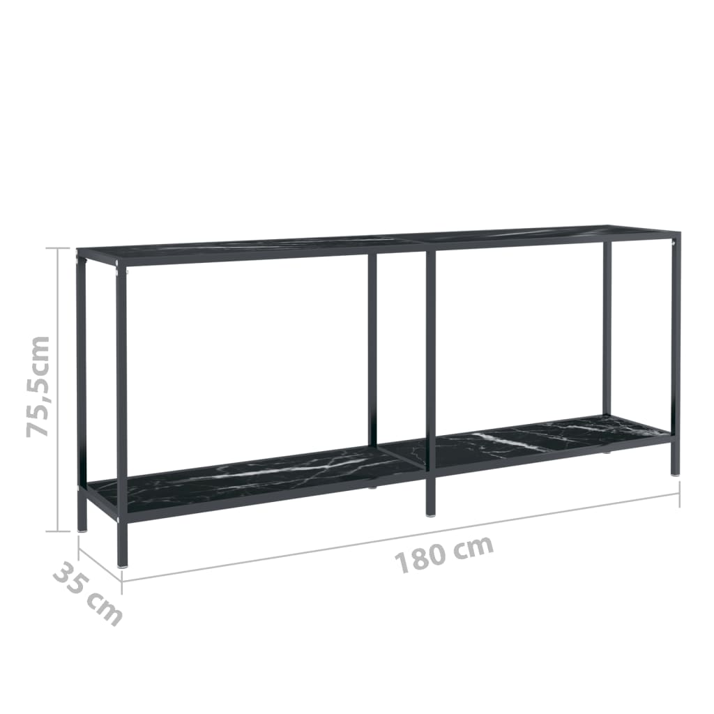 8720286463024_g_en_hd_6 vidaXL Console Table Black 180x35x75.5 cm Tempered Glass - Image 9