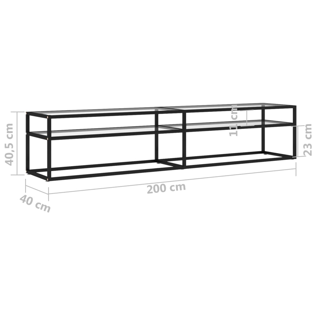 8720286463239_g_en_hd_4 vidaXL TV Cabinet Transparent 200x40x40.5 cm Tempered Glass - Image 7