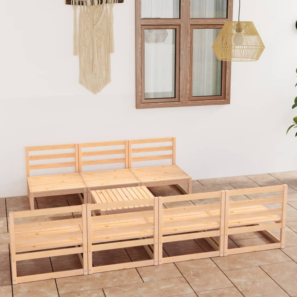 8720286464526_m_en_hd_1 vidaXL 8 Piece Garden Lounge Set Solid Pinewood - Image 1