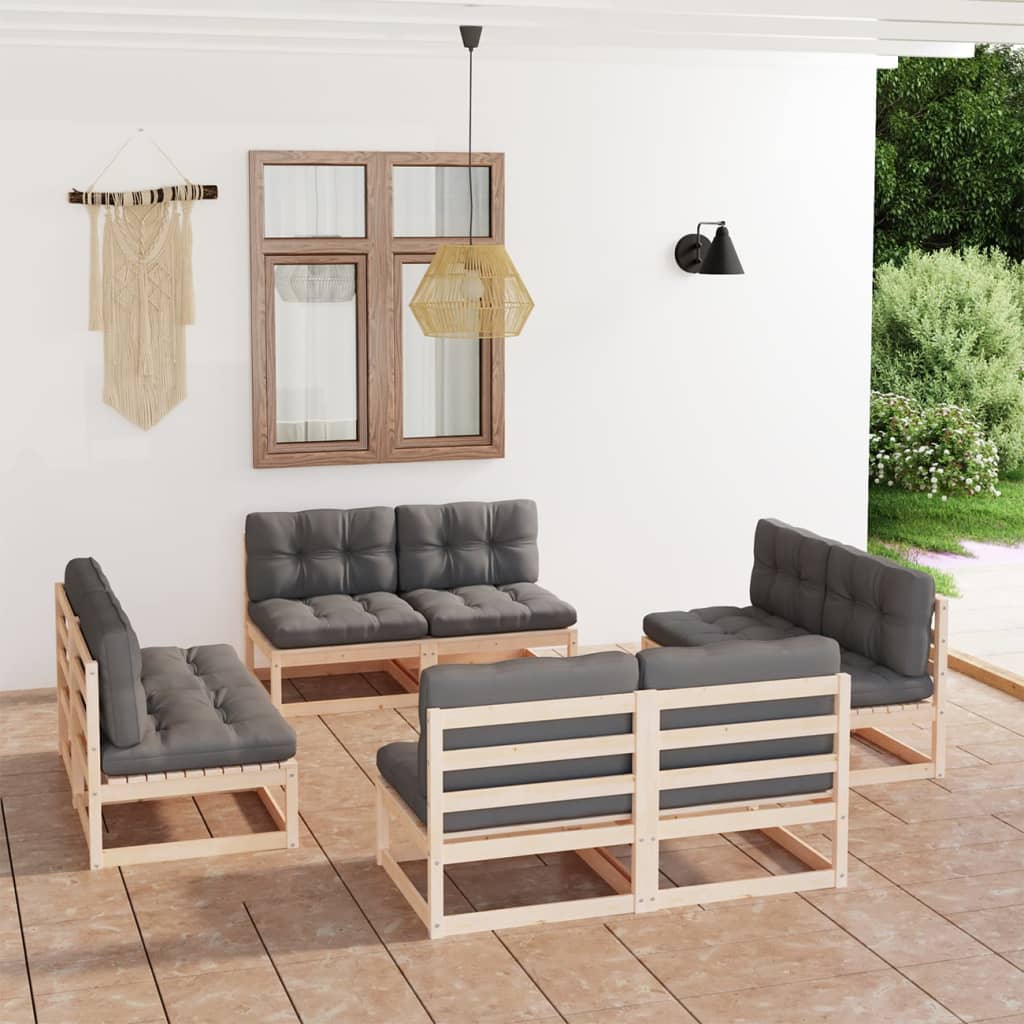 8720286474228_m_en_hd_1 vidaXL 8 Piece Garden Lounge Set with Cushions Solid Pinewood - Image 1