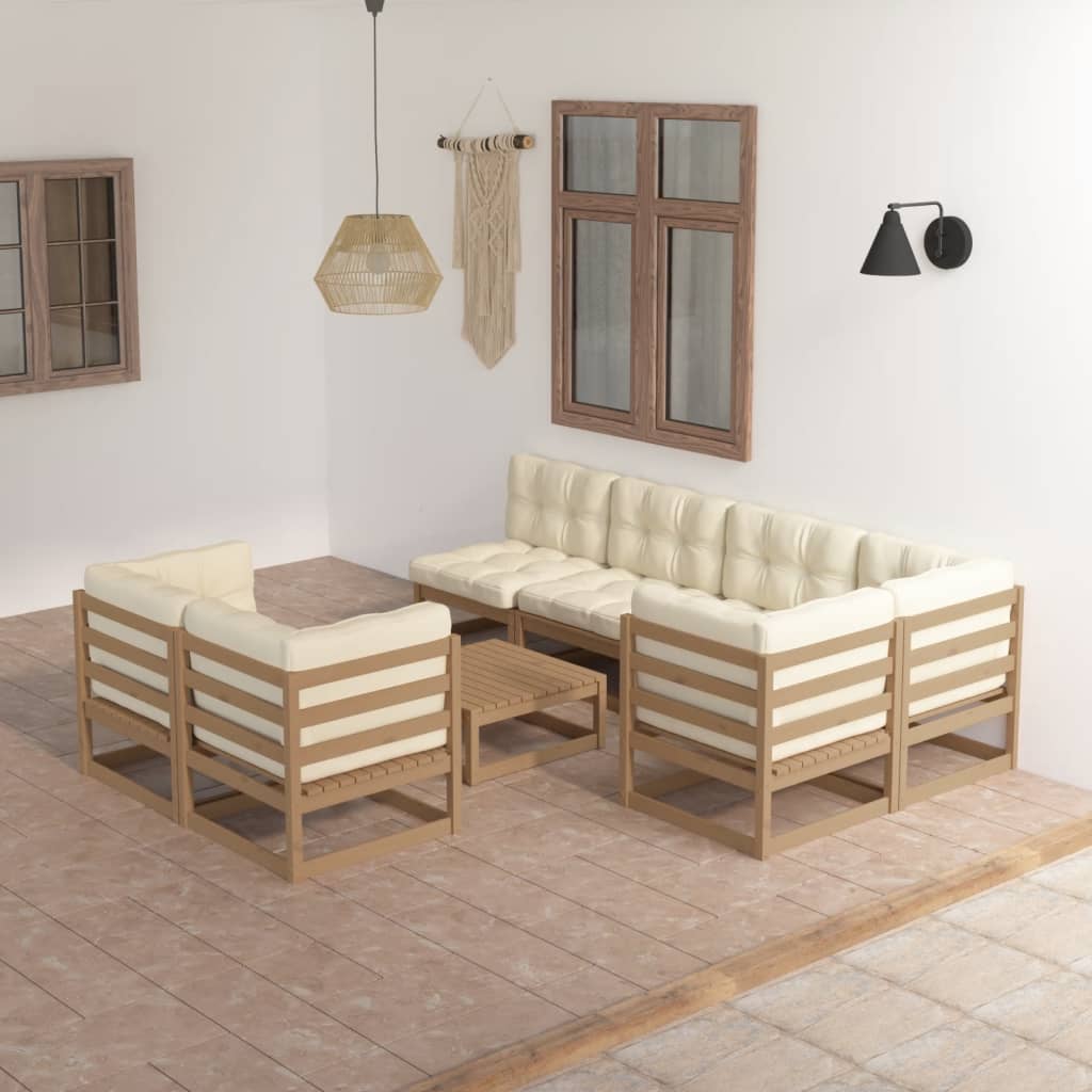 8720286478059_m_en_hd_1 vidaXL 8 Piece Garden Lounge Set with Cushions Solid Pinewood - Image 1