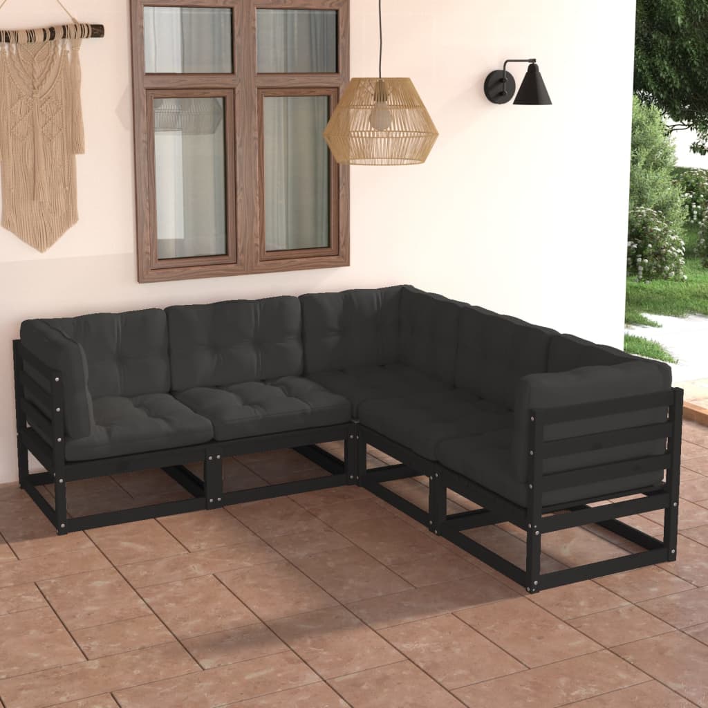 8720286478813_m_en_hd_1 vidaXL 5 Piece Garden Lounge Set with Cushions Solid Pinewood - Image 1