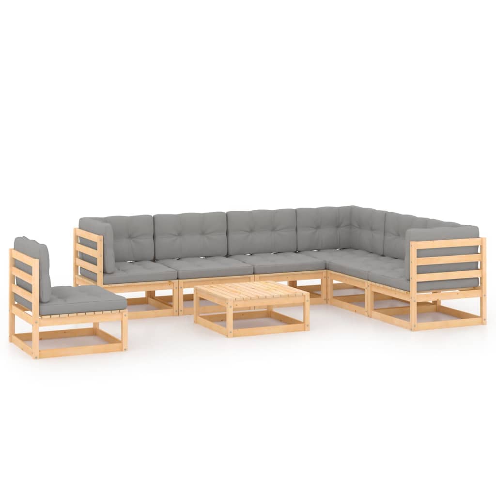 8720286479223_a_en_hd_1 vidaXL 8 Piece Garden Lounge Set with Cushions Solid Pinewood - Image 1