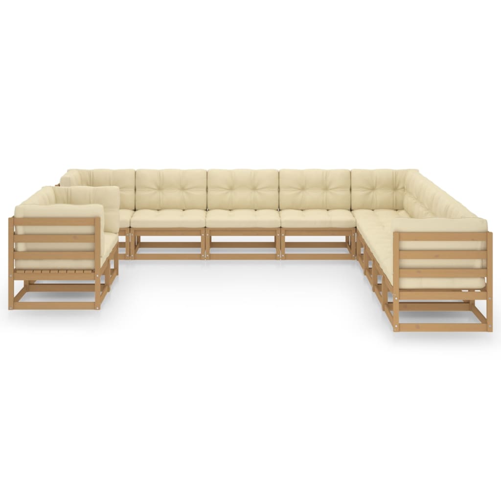 8720286480908_g_en_hd_1 vidaXL 11 Piece Garden Lounge Set&Cushions Honey Brown Solid Pinewood - Image 3