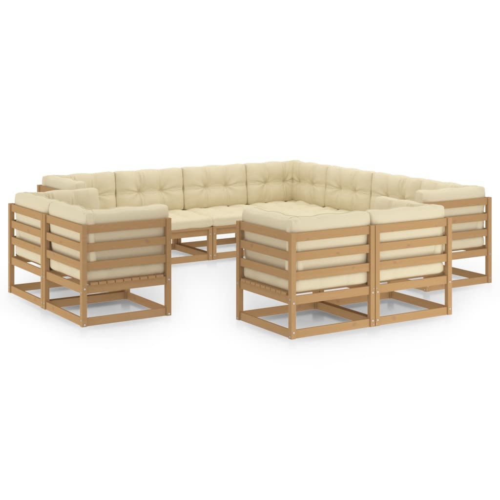 8720286481004_a_en_hd_1 vidaXL 11 Piece Garden Lounge Set&Cushions Honey Brown Solid Pinewood - Image 2