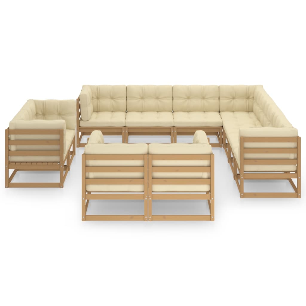 8720286481004_g_en_hd_1 vidaXL 11 Piece Garden Lounge Set&Cushions Honey Brown Solid Pinewood - Image 3