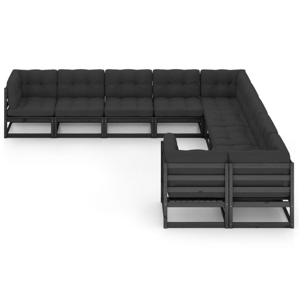 8720286481615_g_en_hd_1 vidaXL 10 Piece Garden Lounge Set with Cushions Black Solid Pinewood - Image 2