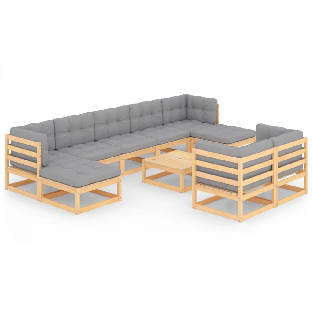 8720286482629_a_en_hd_1 vidaXL 10 Piece Garden Lounge Set with Cushions Solid Pinewood - Image 2