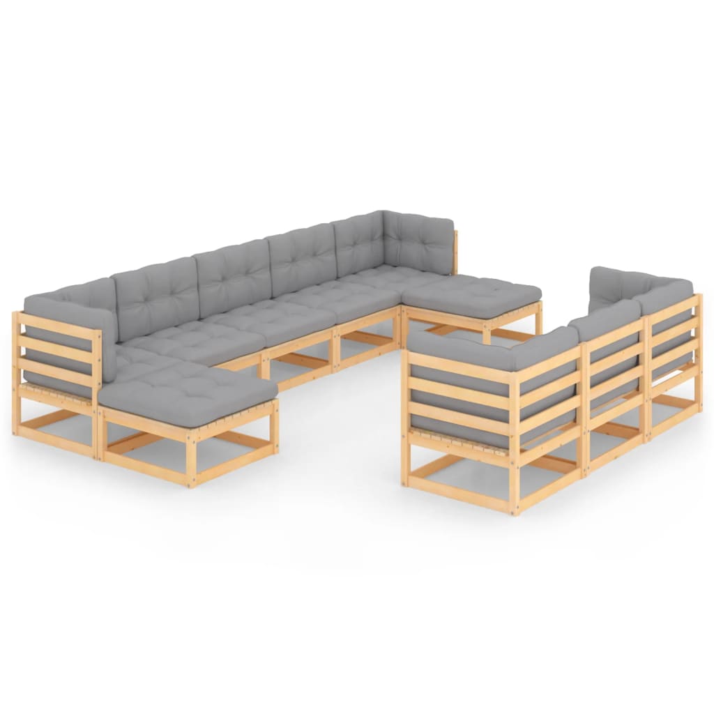 8720286482674_a_en_hd_1 vidaXL 10 Piece Garden Lounge Set with Cushions Solid Pinewood - Image 2