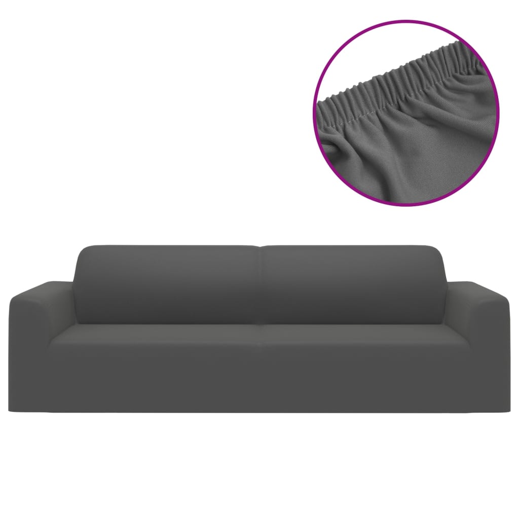 8720286491959_a_en_hd_1 vidaXL 3-Seater Stretch Couch Slipcover Anthracite Polyester Jersey - Image 2
