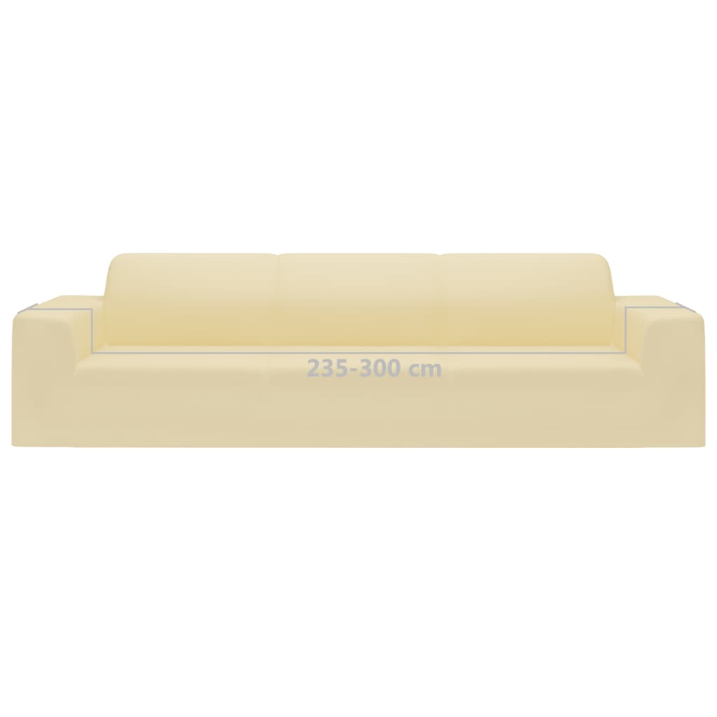 8720286492048_g_en_hd_5 vidaXL 4-Seater Stretch Couch Slipcover Cream Polyester Jersey - Image 7