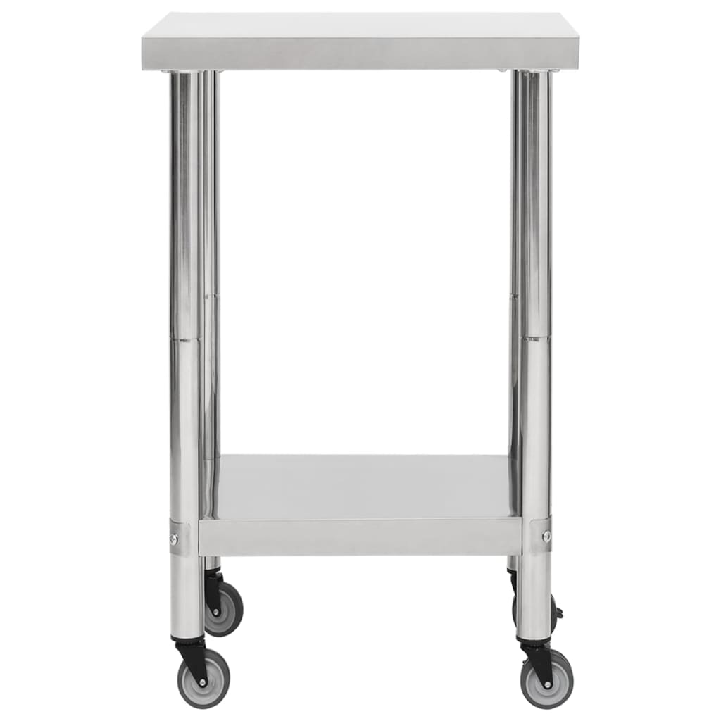 8720286493458_g_en_hd_2 vidaXL Kitchen Work Table with Wheels 60x60x85 cm Stainless Steel - Image 3