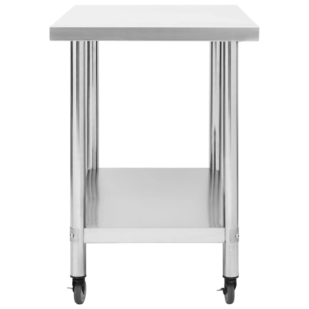 8720286493519_g_en_hd_3 vidaXL Kitchen Work Table with Wheels 100x60x85 cm Stainless Steel - Image 4