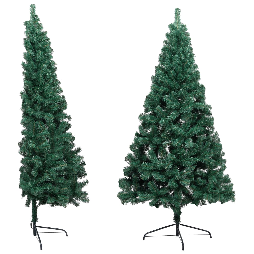 8720286494820_g_en_hd_2 vidaXL Artificial Half Pre-lit Christmas Tree with Stand Green 240 cm PVC - Image 3