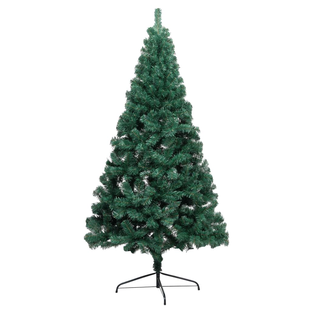 8720286494820_g_en_hd_3 vidaXL Artificial Half Pre-lit Christmas Tree with Stand Green 240 cm PVC - Image 4
