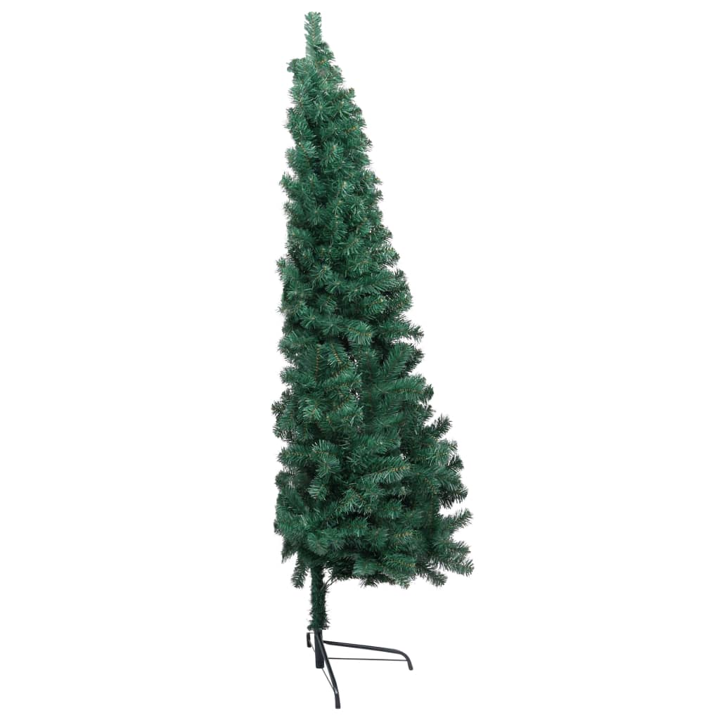 8720286494820_g_en_hd_4 vidaXL Artificial Half Pre-lit Christmas Tree with Stand Green 240 cm PVC - Image 5