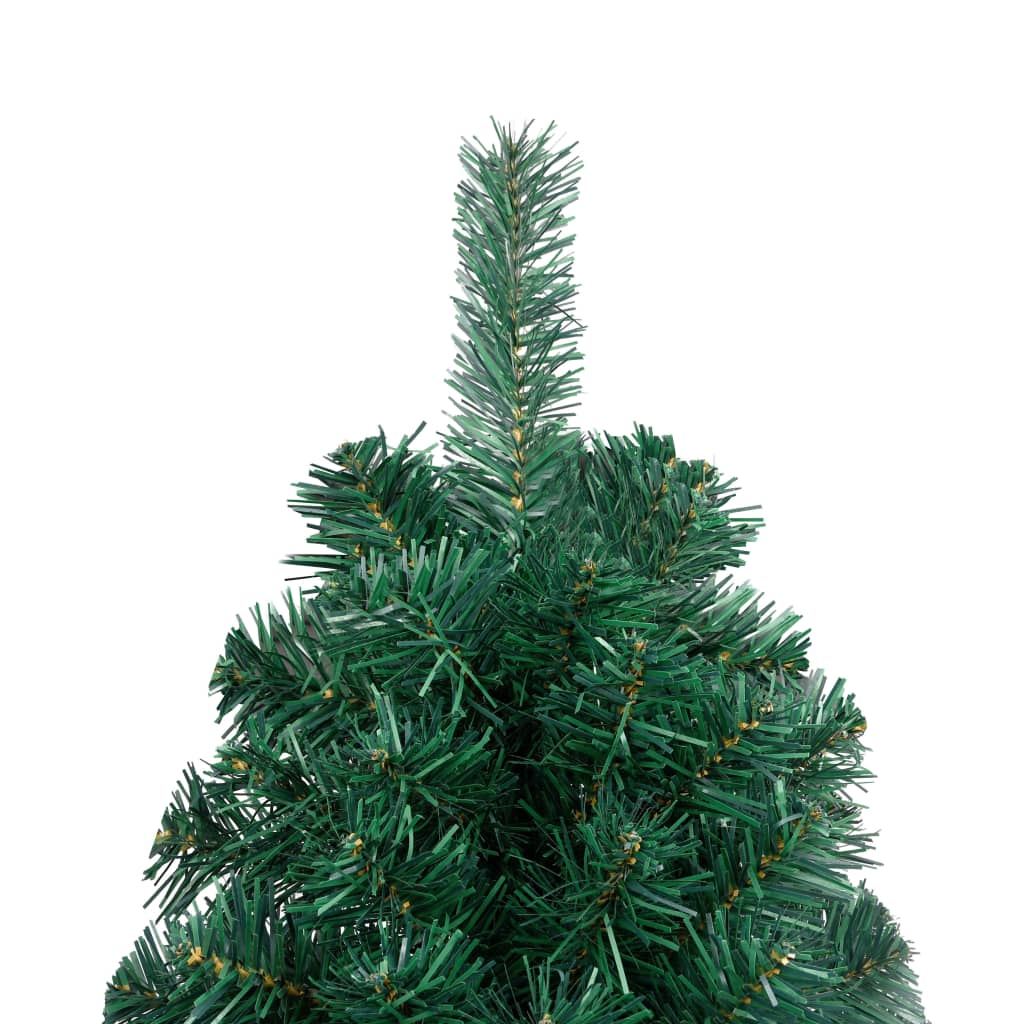 8720286494820_g_en_hd_5 vidaXL Artificial Half Pre-lit Christmas Tree with Stand Green 240 cm PVC - Image 6